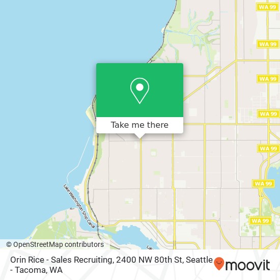 Orin Rice - Sales Recruiting, 2400 NW 80th St map