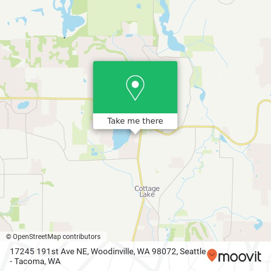 Mapa de 17245 191st Ave NE, Woodinville, WA 98072