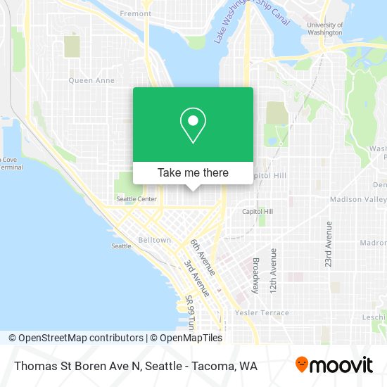 Mapa de Thomas St Boren Ave N
