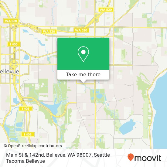 Mapa de Main St & 142nd, Bellevue, WA 98007