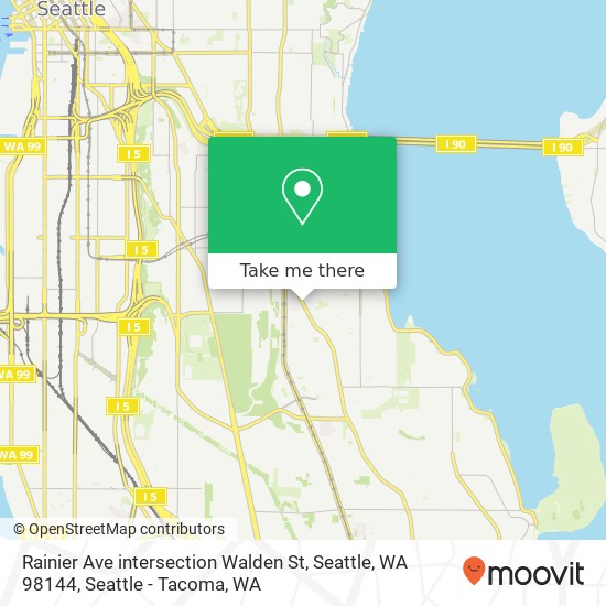 Rainier Ave intersection Walden St, Seattle, WA 98144 map