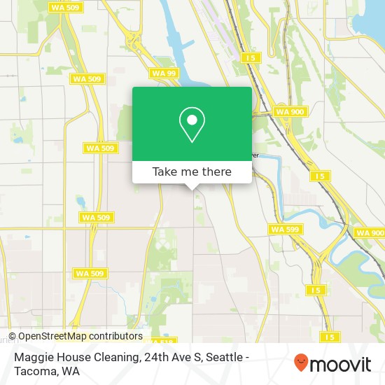 Mapa de Maggie House Cleaning, 24th Ave S