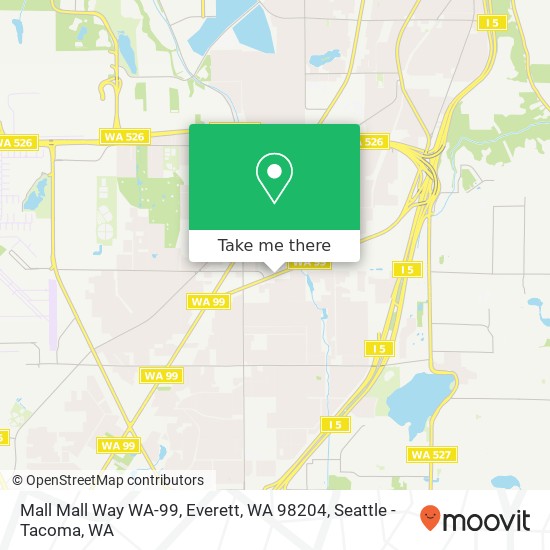 Mapa de Mall Mall Way WA-99, Everett, WA 98204