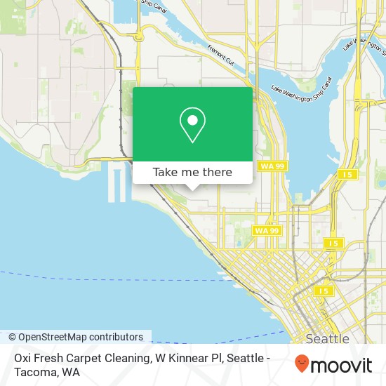 Oxi Fresh Carpet Cleaning, W Kinnear Pl map