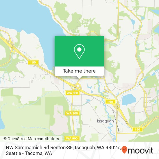 Mapa de NW Sammamish Rd Renton-SE, Issaquah, WA 98027