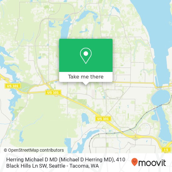 Mapa de Herring Michael D MD (Michael D Herring MD), 410 Black Hills Ln SW