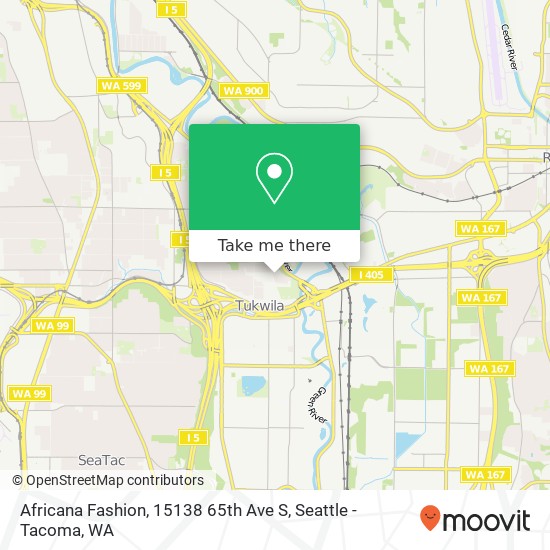 Africana Fashion, 15138 65th Ave S map
