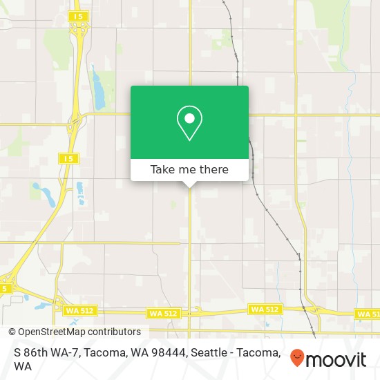 S 86th WA-7, Tacoma, WA 98444 map