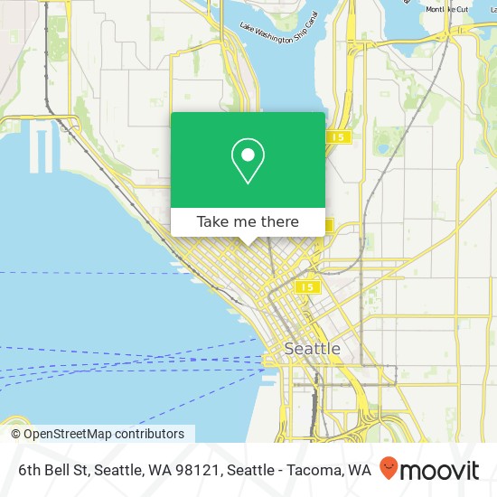Mapa de 6th Bell St, Seattle, WA 98121