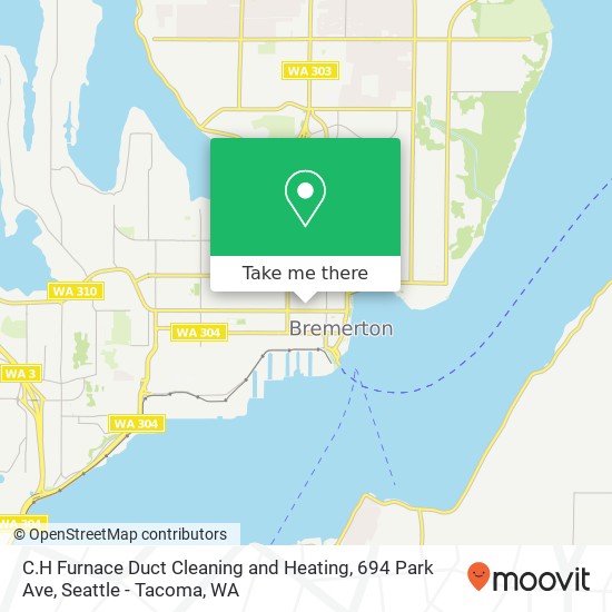 Mapa de C.H Furnace Duct Cleaning and Heating, 694 Park Ave