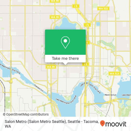 Mapa de Salon Metro (Salon Metro Seattle)