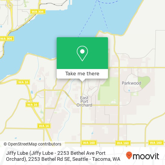 Jiffy Lube (Jiffy Lube - 2253 Bethel Ave Port Orchard), 2253 Bethel Rd SE map