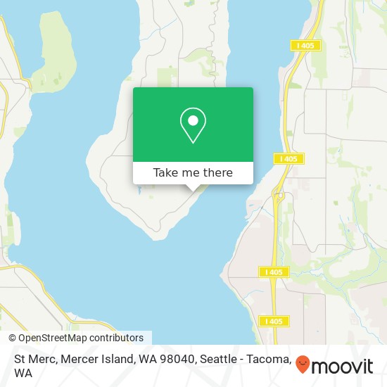 Mapa de St Merc, Mercer Island, WA 98040