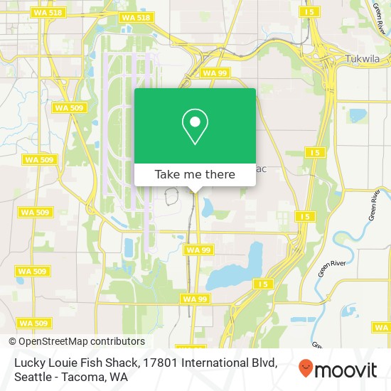 Lucky Louie Fish Shack, 17801 International Blvd map