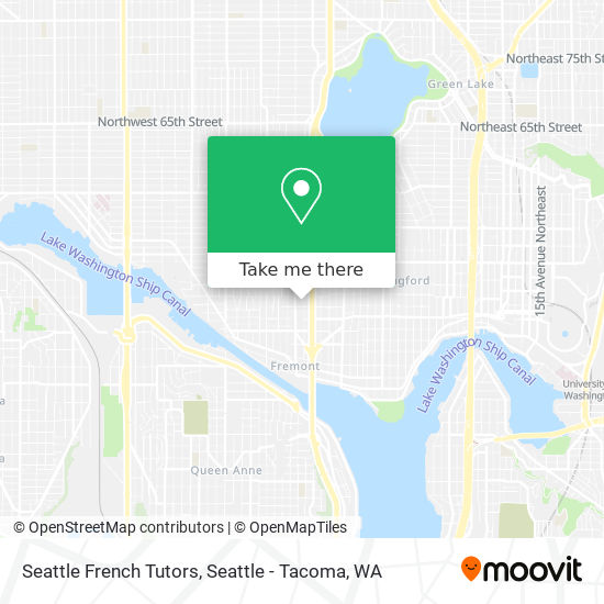 Mapa de Seattle French Tutors