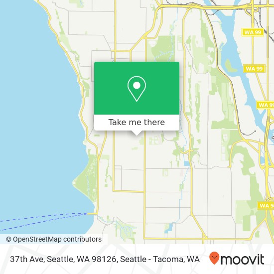 37th Ave, Seattle, WA 98126 map