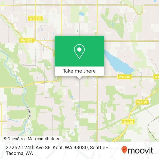 Mapa de 27252 124th Ave SE, Kent, WA 98030