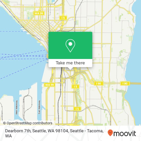 Dearborn 7th, Seattle, WA 98104 map