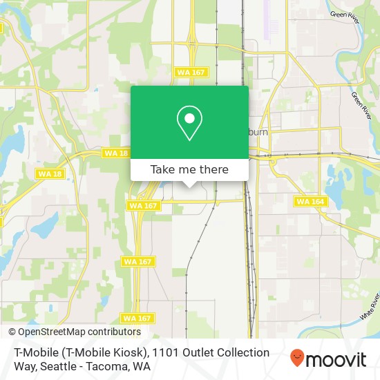 T-Mobile (T-Mobile Kiosk), 1101 Outlet Collection Way map