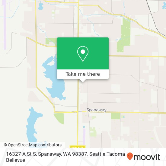 16327 A St S, Spanaway, WA 98387 map
