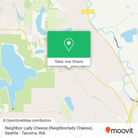 Mapa de Neighbor Lady Cheese (Neighborlady Cheese), 19012 SE Lake Youngs Rd