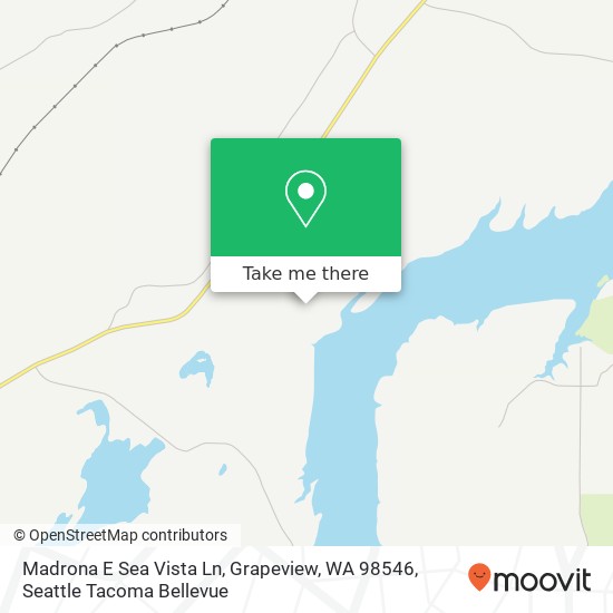 Mapa de Madrona E Sea Vista Ln, Grapeview, WA 98546