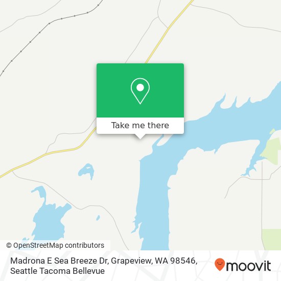 Madrona E Sea Breeze Dr, Grapeview, WA 98546 map