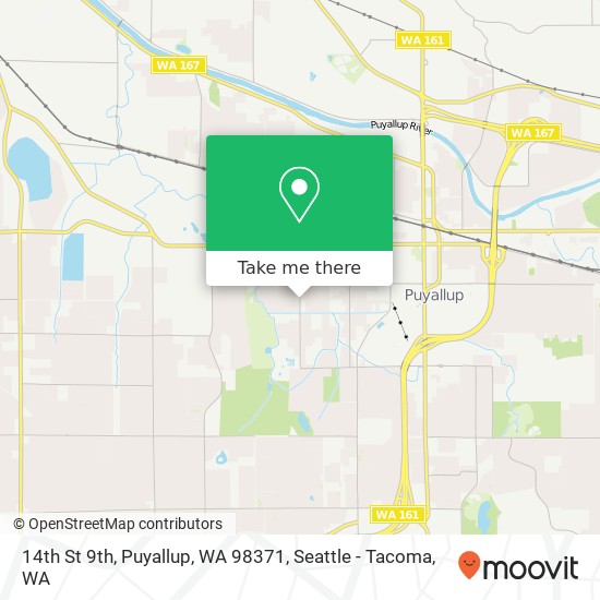 14th St 9th, Puyallup, WA 98371 map