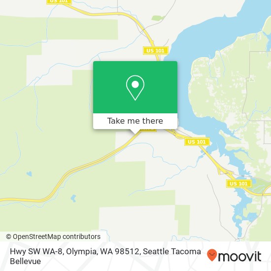 Mapa de Hwy SW WA-8, Olympia, WA 98512