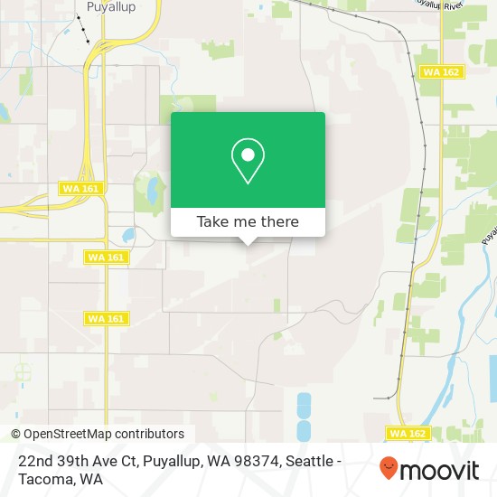 22nd 39th Ave Ct, Puyallup, WA 98374 map