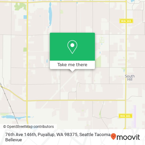 Mapa de 76th Ave 146th, Puyallup, WA 98375