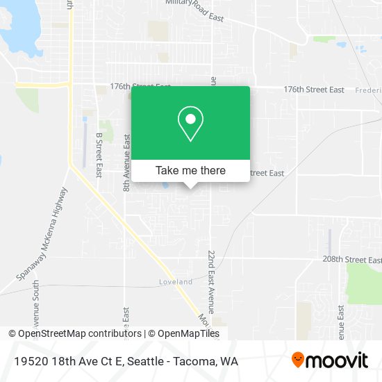 Mapa de 19520 18th Ave Ct E