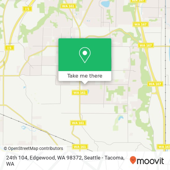 Mapa de 24th 104, Edgewood, WA 98372