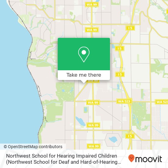 Mapa de Northwest School for Hearing Impaired Children