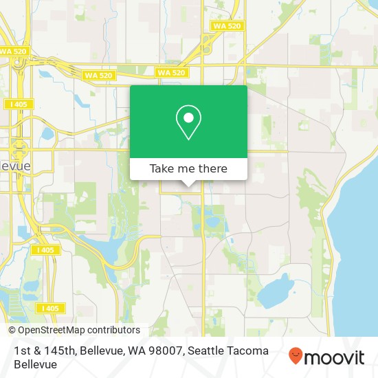 1st & 145th, Bellevue, WA 98007 map