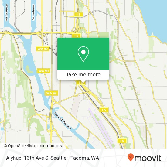 Mapa de Alyhub, 13th Ave S