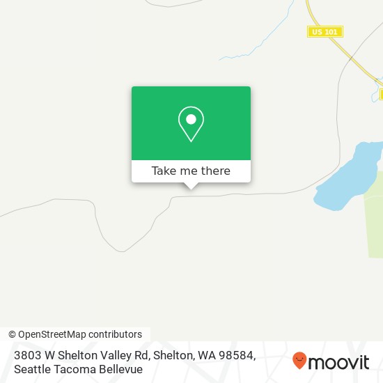 Mapa de 3803 W Shelton Valley Rd, Shelton, WA 98584