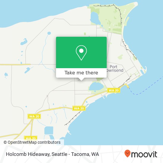 Holcomb Hideaway map