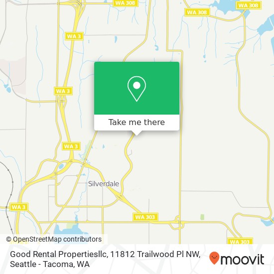 Good Rental Propertiesllc, 11812 Trailwood Pl NW map