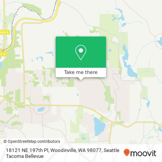 Mapa de 18121 NE 197th Pl, Woodinville, WA 98077