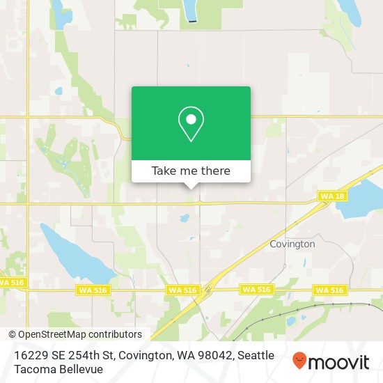 16229 SE 254th St, Covington, WA 98042 map