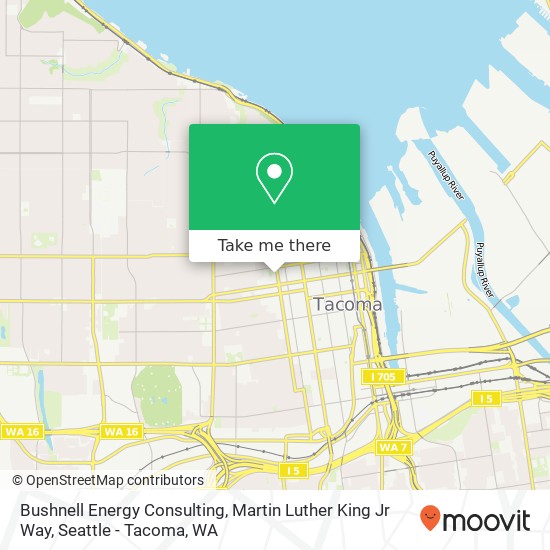 Mapa de Bushnell Energy Consulting, Martin Luther King Jr Way