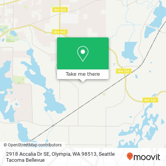 Mapa de 2918 Accalia Dr SE, Olympia, WA 98513