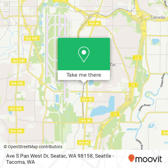 Ave S Pan West Dr, Seatac, WA 98158 map