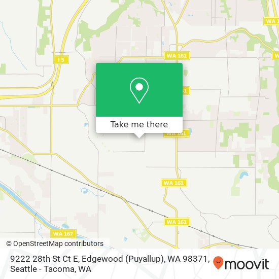 Mapa de 9222 28th St Ct E, Edgewood (Puyallup), WA 98371