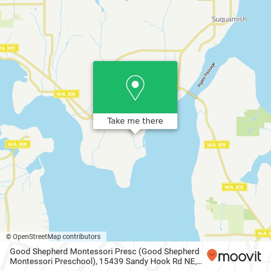 Mapa de Good Shepherd Montessori Presc (Good Shepherd Montessori Preschool), 15439 Sandy Hook Rd NE