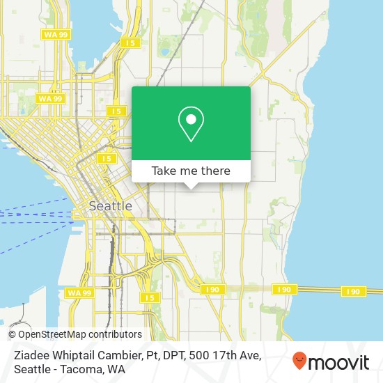 Ziadee Whiptail Cambier, Pt, DPT, 500 17th Ave map