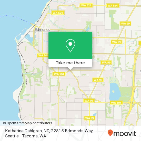 Mapa de Katherine Dahlgren, ND, 22815 Edmonds Way