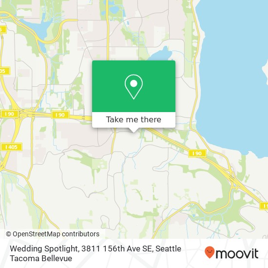 Mapa de Wedding Spotlight, 3811 156th Ave SE