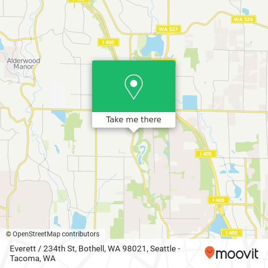 Mapa de Everett / 234th St, Bothell, WA 98021